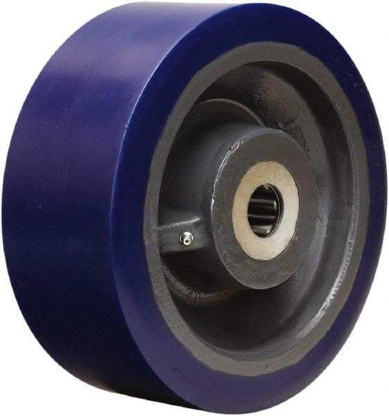 Hamilton - 10 Inch Diameter x 4 Inch Wide, Polyurethane on Forged Steel Caster Wheel - 5,000 Lb. Capacity, 4-1/4 Inch Hub Length, 1-1/2 Inch Axle Diameter, Tapered Roller Bearing - USA Tool & Supply