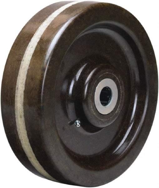 Hamilton - 10 Inch Diameter x 3 Inch Wide, Phenolic Caster Wheel - 2,900 Lb. Capacity, 3-1/4 Inch Hub Length, 1 Inch Axle Diameter, Tapered Roller Bearing - USA Tool & Supply