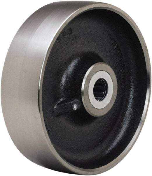 Hamilton - 10 Inch Diameter x 3 Inch Wide, Forged Steel Caster Wheel - 5,500 Lb. Capacity, 3-1/4 Inch Hub Length, 1-1/4 Inch Axle Diameter, Straight Roller Bearing - USA Tool & Supply