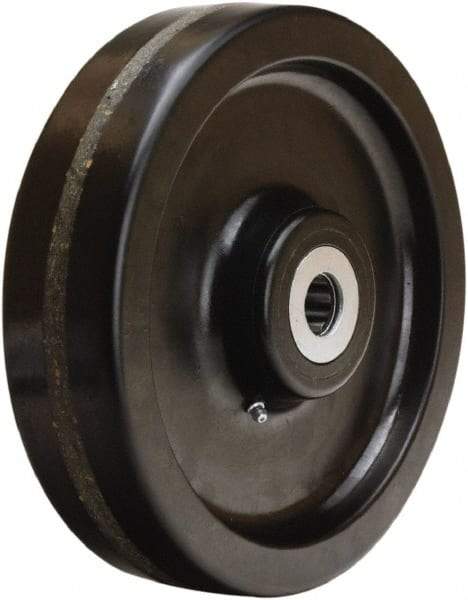 Hamilton - 10 Inch Diameter x 2-1/2 Inch Wide, Phenolic Caster Wheel - 2,500 Lb. Capacity, 3-1/4 Inch Hub Length, 1-15/16 Inch Axle Diameter, Plain Bore Bearing - USA Tool & Supply