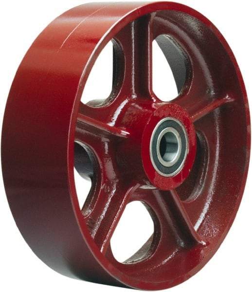 Hamilton - 10 Inch Diameter x 2-1/2 Inch Wide, Cast Iron Caster Wheel - 2,500 Lb. Capacity, 3-1/4 Inch Hub Length, 3/4 Inch Axle Diameter, Precision Ball Bearing - USA Tool & Supply
