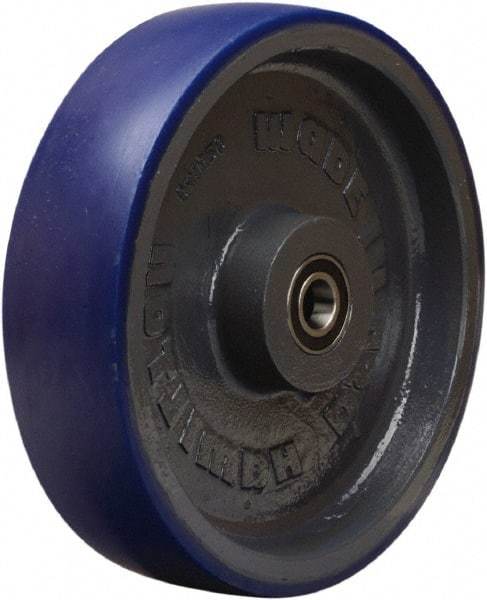 Hamilton - 12 Inch Diameter x 3 Inch Wide, Polyurethane on Cast Iron Caster Wheel - 3,800 Lb. Capacity, 3-1/2 Inch Hub Length, 1-1/4 Inch Axle Diameter, Tapered Roller Bearing - USA Tool & Supply