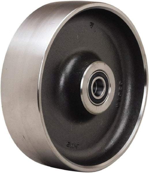 Hamilton - 12 Inch Diameter x 4 Inch Wide, Forged Steel Caster Wheel - 20,000 Lb. Capacity, 4-1/4 Inch Hub Length, 1-1/4 Inch Axle Diameter, Tapered Roller Bearing - USA Tool & Supply