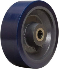 Hamilton - 12 Inch Diameter x 4 Inch Wide, Polyurethane on Forged Steel Caster Wheel - 6,000 Lb. Capacity, 4-1/4 Inch Hub Length, 1-1/4 Inch Axle Diameter, Straight Roller Bearing - USA Tool & Supply