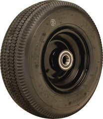 Hamilton - 12 Inch Diameter x 4-1/8 Inch Wide, Rubber Caster Wheel - 625 Lb. Capacity, 4-3/8 Inch Hub Length, 1 Inch Axle Diameter, Tapered Roller Bearing - USA Tool & Supply