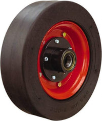 Hamilton - 14 Inch Diameter x 4 Inch Wide, Rubber Caster Wheel - 1,500 Lb. Capacity, 4-1/2 Inch Hub Length, 1-1/4 Inch Axle Diameter, Tapered Roller Bearing - USA Tool & Supply