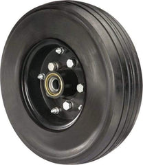 Hamilton - 16 Inch Diameter x 5-1/8 Inch Wide, Rubber Caster Wheel - 2,900 Lb. Capacity, 4-1/2 Inch Hub Length, 1 Inch Axle Diameter, Tapered Roller Bearing - USA Tool & Supply