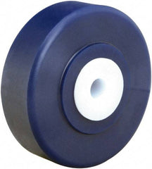 Hamilton - 4 Inch Diameter x 1-1/4 Inch Wide, Polyurethane Caster Wheel - 500 Lb. Capacity, 1-3/8 Inch Hub Length, 1/2 Inch Axle Diameter, Straight Roller Bearing - USA Tool & Supply