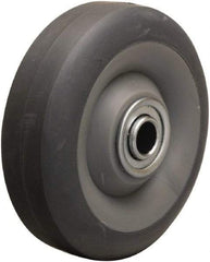 Hamilton - 4 Inch Diameter x 1-3/8 Inch Wide, Rubber on Thermoplastic Caster Wheel - 250 Lb. Capacity, 1-5/8 Inch Hub Length, 3/8 Inch Axle Diameter, Ball Bearing - USA Tool & Supply