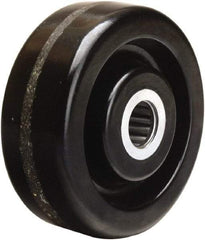 Hamilton - 4 Inch Diameter x 1-1/2 Inch Wide, Phenolic Caster Wheel - 600 Lb. Capacity, 1-5/8 Inch Hub Length, 1-3/16 Inch Axle Diameter, Plain Bore Bearing - USA Tool & Supply