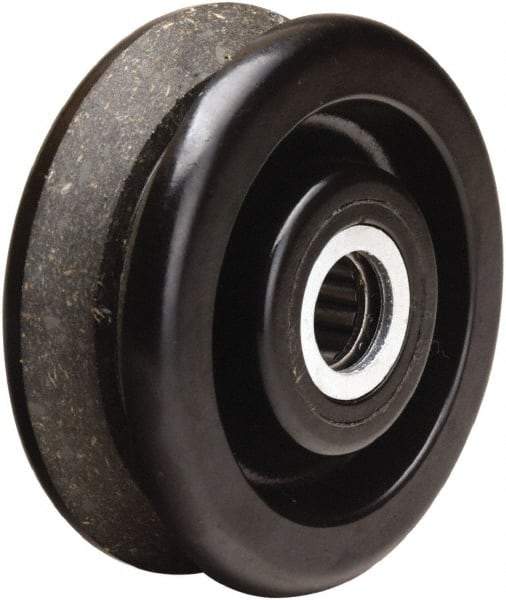 Hamilton - 4 Inch Diameter x 1-1/2 Inch Wide, Phenolic Caster Wheel - 380 Lb. Capacity, 1-5/8 Inch Hub Length, 1-3/16 Inch Axle Diameter, Plain Bore Bearing - USA Tool & Supply