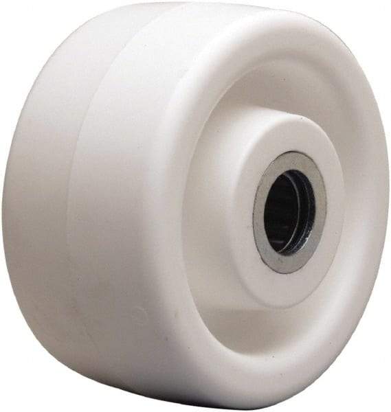 Hamilton - 4 Inch Diameter x 2 Inch Wide, Polyolefin Caster Wheel - 550 Lb. Capacity, 2-3/16 Inch Hub Length, 3/4 Inch Axle Diameter, Straight Roller Bearing - USA Tool & Supply