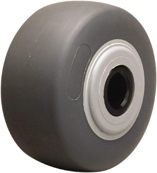 Hamilton - 4 Inch Diameter x 2 Inch Wide, Rubber on Thermoplastic Caster Wheel - 300 Lb. Capacity, 2-3/16 Inch Hub Length, 3/4 Inch Axle Diameter, Delrin Bearing - USA Tool & Supply