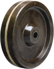 Hamilton - 5 Inch Diameter x 1-1/4 Inch Wide, Phenolic Caster Wheel - 300 Lb. Capacity, 1-3/8 Inch Hub Length, 5/8 Inch Axle Diameter, Straight Roller Bearing - USA Tool & Supply