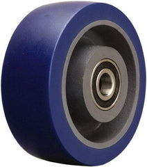 Hamilton - 5 Inch Diameter x 2 Inch Wide, Polyurethane on Cast Iron Caster Wheel - 840 Lb. Capacity, 2-1/2 Inch Hub Length, 1/2 Inch Axle Diameter, Sealed Precision Ball Bearing - USA Tool & Supply