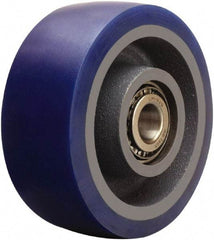 Hamilton - 5 Inch Diameter x 2 Inch Wide, Polyurethane on Cast Iron Caster Wheel - 840 Lb. Capacity, 2-1/4 Inch Hub Length, 3/4 Inch Axle Diameter, Tapered Roller Bearing - USA Tool & Supply