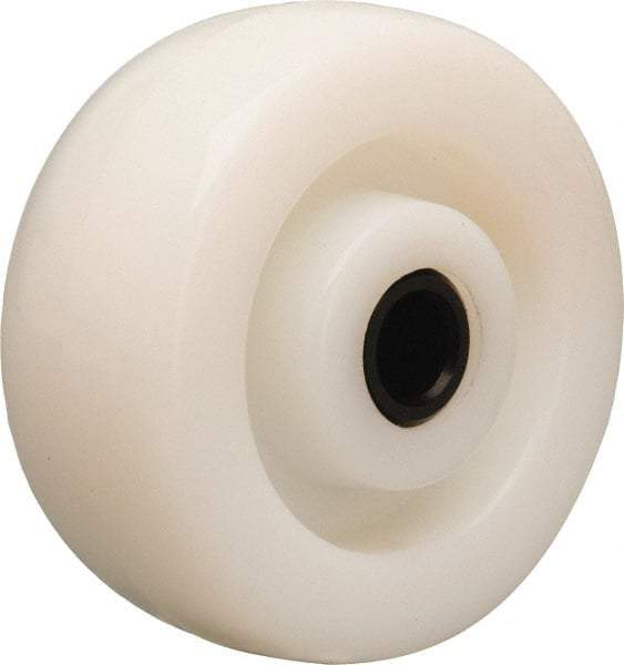 Hamilton - 5 Inch Diameter x 2 Inch Wide, Nylon Caster Wheel - 900 Lb. Capacity, 2-3/16 Inch Hub Length, 3/4 Inch Axle Diameter, Delrin Bearing - USA Tool & Supply