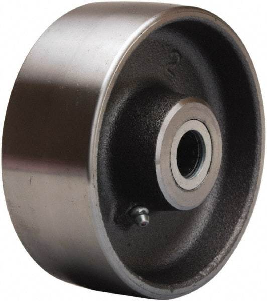 Hamilton - 5 Inch Diameter x 2 Inch Wide, Forged Steel Caster Wheel - 1,500 Lb. Capacity, 2-1/4 Inch Hub Length, 1-3/16 Inch Axle Diameter, Plain Bore Bearing - USA Tool & Supply