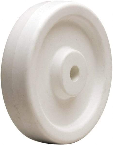 Hamilton - 6 Inch Diameter x 1-1/2 Inch Wide, Polyolefin Caster Wheel - 600 Lb. Capacity, 1-5/8 Inch Hub Length, 5/8 Inch Axle Diameter, Plain Bore Bearing - USA Tool & Supply