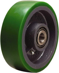 Hamilton - 6 Inch Diameter x 2 Inch Wide, Polyurethane on Cast Iron Caster Wheel - 1,200 Lb. Capacity, 2-1/4 Inch Hub Length, 3/4 Inch Axle Diameter, Tapered Roller Bearing - USA Tool & Supply