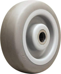 Hamilton - 6 Inch Diameter x 2 Inch Wide, Rubber on Thermoplastic Caster Wheel - 410 Lb. Capacity, 2-3/16 Inch Hub Length, 1/2 Inch Axle Diameter, Straight Roller Bearing - USA Tool & Supply