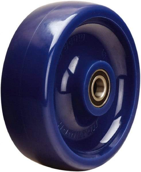 Hamilton - 6 Inch Diameter x 2 Inch Wide, Polyurethane Caster Wheel - 1,100 Lb. Capacity, 2-7/16 Inch Hub Length, 1/2 Inch Axle Diameter, Sealed Precision Ball Bearing - USA Tool & Supply
