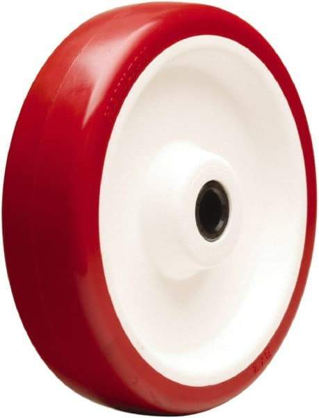 Hamilton - 8 Inch Diameter x 2 Inch Wide, Polyurethane on Polypropylene Caster Wheel - 1,000 Lb. Capacity, 2-3/16 Inch Hub Length, 3/4 Inch Axle Diameter, Delrin Bearing - USA Tool & Supply