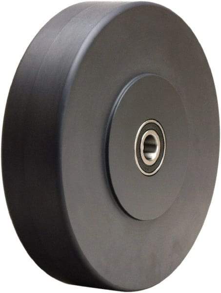 Hamilton - 8 Inch Diameter x 2 Inch Wide, Nylon Caster Wheel - 2,500 Lb. Capacity, 2-1/4 Inch Hub Length, 1/2 Inch Axle Diameter, Stainless Steel Precision Ball Bearing - USA Tool & Supply