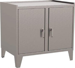 Jamco - 2 Shelf Locking Storage Cabinet - Stainless Steel, 36" Wide x 24" Deep x 34" High - USA Tool & Supply