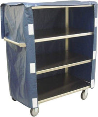 Jamco - 600 Lb Capacity, 36" Wide x 22" Long x 47" High Linen Cart - 4 Shelf, Stainless Steel, 4 Swivel Casters - USA Tool & Supply