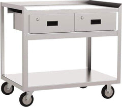 Jamco - 36" Wide x 35" High x 18" Deep, Mobile Work Stand - 1,200 Lb Capacity, 18" Shelf Clearance - USA Tool & Supply
