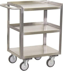 Jamco - 36" Wide x 35" High x 24" Deep, Mobile Work Stand - 1,200 Lb Capacity, 11" Shelf Clearance - USA Tool & Supply