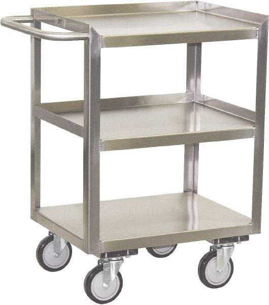 Jamco - 24" Wide x 35" High x 18" Deep, Mobile Work Stand - 1,200 Lb Capacity, 11" Shelf Clearance - USA Tool & Supply