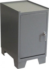 Jamco - 2 Shelf Locking Storage Cabinet - Steel, 24" Wide x 18" Deep x 33" High, Gray - USA Tool & Supply