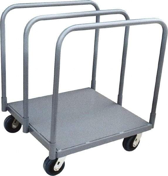 Jamco - 2,000 Lb Capacity Panel Mover - Steel Deck, 31" OAW, 10" Platform Height, Urethane Casters - USA Tool & Supply