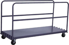 Jamco - 2,000 Lb Capacity Adjustable Sheet & Panel Truck - Steel Deck, 60" OAW, 9" Platform Height - USA Tool & Supply