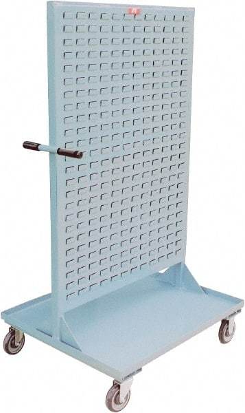 Jamco - Louvered Panel Cart - 36 Inch Overall Width x 30 Inch Overall Depth x 68 Inch Overall Height - USA Tool & Supply