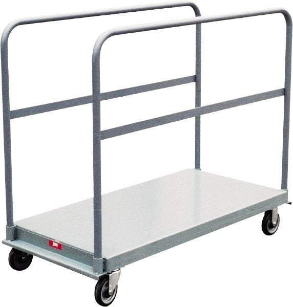 Jamco - 1,200 Lb Capacity Platform Truck - Steel Deck, 36" OAW, 9" Platform Height, Urethane Casters - USA Tool & Supply