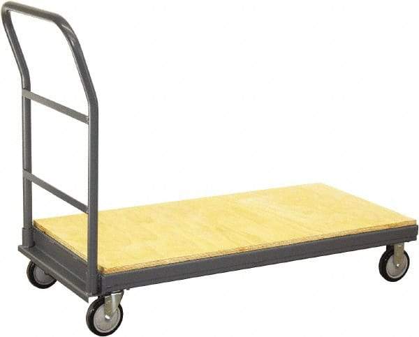 Jamco - 1,200 Lb Capacity Platform Truck - 48" OAW, 10" Platform Height, Urethane Casters - USA Tool & Supply