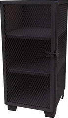 Jamco - 3 Shelf Security Storage Cabinet - Steel, 36" Wide x 24" Deep x 54" High, Black - USA Tool & Supply