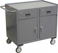 Jamco - Mobile Storage Cabinet - Steel, 36" Wide x 24" Deep x 40" High, Gray - USA Tool & Supply