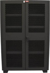 Jamco - 4 Shelf Visible Storage Cabinet - Steel, 36" Wide x 24" Deep x 78" High, Black - USA Tool & Supply