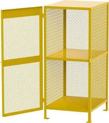 Jamco - Gas Cylinder Storage Cabinet - Steel, 40" Wide x 33" Deep x 71" High, Yellow - USA Tool & Supply