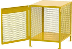 Jamco - Gas Cylinder Storage Cabinet - Steel, 40" Wide x 33" Deep x 40" High, Yellow - USA Tool & Supply
