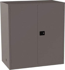 Jamco - 4 Shelf Security Storage Cabinet - Steel, 59" Wide x 34" Deep x 65" High, Gray - USA Tool & Supply