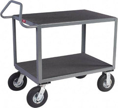 Jamco - 1,200 Lb Capacity, 48" Wide x 30" Long x 30" High Instrument Cart - 2 Shelf, Steel, 2 Rigid/2 Swivel Casters - USA Tool & Supply