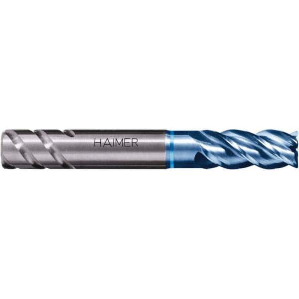 Corner Chamfer End Mill: 0.1181″ Dia, 0.315″ LOC, 4 Flute, Solid Carbide 58 mm OAL, 6 mm Shank Dia, AlTiN Coated, Centercutting