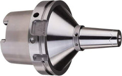 HAIMER - 25mm Hole Diam, HSK125A Taper Shank Shrink Fit Tool Holder & Adapter - 200mm Projection, 44mm Nose Diam, 58mm Clamping Depth, 25,000 RPM, Through Coolant - Exact Industrial Supply