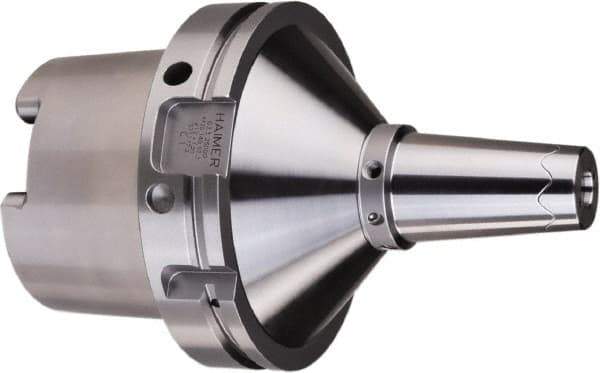 HAIMER - 5/8" Hole Diam, HSK125A Taper Shank Shrink Fit Tool Holder & Adapter - 7" Projection, 1.3" Nose Diam, 1.97" Clamping Depth, 25,000 RPM, Through Coolant - Exact Industrial Supply