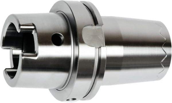 HAIMER - 25mm Hole Diam, HSK100A Taper Shank Shrink Fit Tool Holder & Adapter - 160mm Projection, 63mm Nose Diam, 58mm Clamping Depth, 25,000 RPM, Through Coolant - Exact Industrial Supply